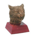 Wildcat, Antique Gold, Resin Sculpture - 4"